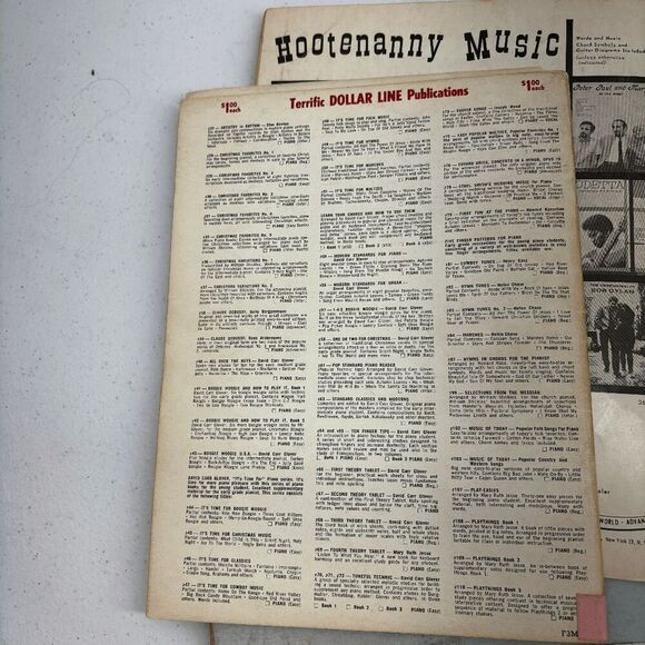 Folk Songs for Young Folk Great Folk Songs Hootenanny Song Book Sheet Music - Picture 7 of 12